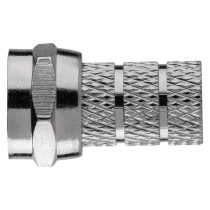 Konnektor F-Stecker für Koaxialkabel 3C2V, 10 Stk.