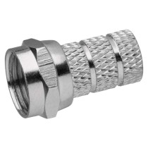 Konnektor F-Stecker für Koaxialkabel CB500, 10 Stk.