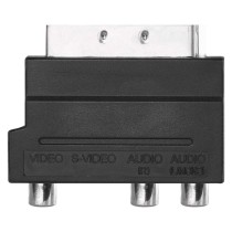 Redukcia SCART na 3x CINCH + SVHS adaptér