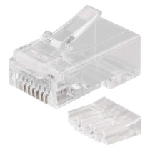 Konnektor RJ45 für UTP Kabel, transparent, 20 Stk.