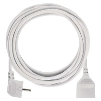 Przedłużacz 7 m / 1 gniazdo / biały / PVC / 1,5 mm2