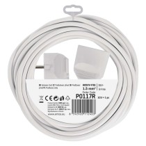 Przedłużacz 7 m / 1 gniazdo / biały / PVC / 1,5 mm2