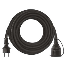 Przedłużacz ogrodowy 10 m / 1 gniazdo / czarny / guma-neopren / 230 V / 2,5 mm2