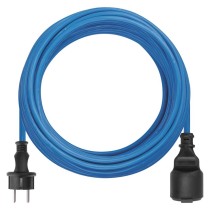 Przedłużacz mrozoodporny 20 m / 1 gniazdo / niebiesk / PVC / 230 V / 1,5 mm2