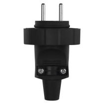 Wtyczka prosta IP65 guma czarna