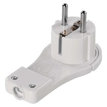 Winkelstecker für Verlängerungskabel, weiss