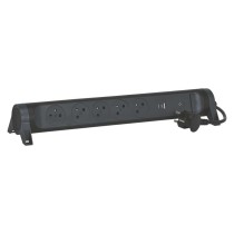 Legrand přepěťová ochrana – 5 zásuvek 1,5m, černá