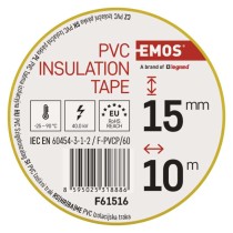 Isolierband PVC 15mm/10m Gelb, 10 Stk.