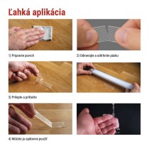  Dvojstranná NANOGRID páska 19 mm / 3 m, priehľadná