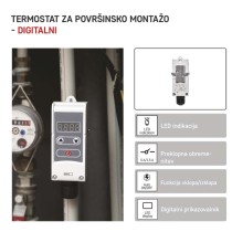 Nadometni mehanski termostat P5683