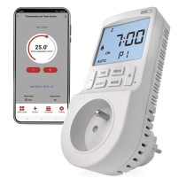 GoSmart Termostat gniazdkowy z funkcją timera cyfrowego 2w1 z WiFi