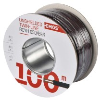 UTP-Kabel 2x0,50mm schwarzrot, 100m