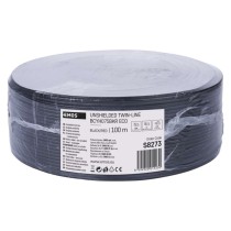 Twisted-Pair-Kabel ECO 2x0,75mm, schwarz-rot, 100m