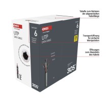 Datenkabel UTP CAT 6, 305m