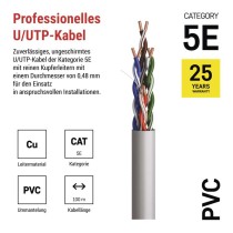 Datenkabel UTP 5E, 100m