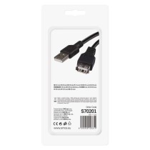 Przewód USB 2.0 wtyk A – gniazdo A, 2m