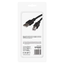 Przewód USB 2.0 wtyk A – wtyk B, 2m