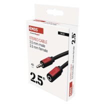 Przewód AV wtyk JACK 3,5mm - gniazdo JACK 3,5mm, 2,5m