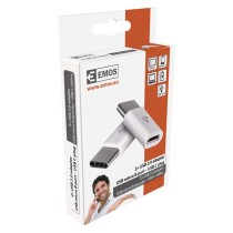 Adapter micro USB 2.0, gniazdo B - wtyk C, biały, 2 sztuki