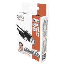 Kabel USB 2.0, wtyk A - mini B, ładowanie, transmisja danych, 2 m, czarny