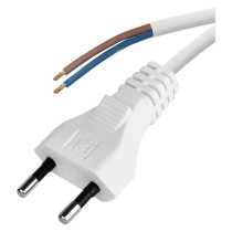Przewód przyłączeniowy PVC 2x0,75mm, 5m biały