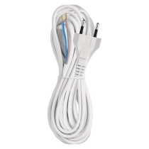 Przewód przyłączeniowy PVC 2x0,75mm, 5m biały