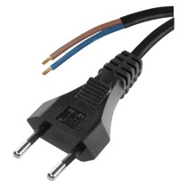Przewód przyłączeniowy PVC 2x0,75mm, 5m czarny