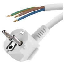 Przewód przyłączeniowy PVC 3x1,0mm, 2m biały