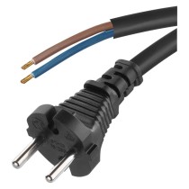 Przewód przyłączeniowy guma 2x1,0mm, 5m czarny