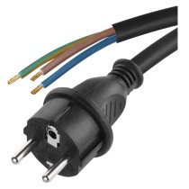 Przewód przyłączeniowy guma 3x1,0mm, 5m czarny