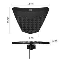 Universale Antenne VILLAGE DIO-V750, DVB-T2, LTE/4G/5G Filter