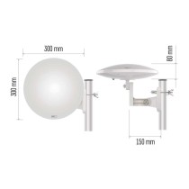 Universale Antenne VILLAGE MOON–V900, DVB-T2, FM, DAB, LTE/4G/5G Filter