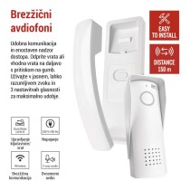 Brezžični komplet domačega avdio domofona H1088, 1 udeleženec