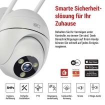GoSmart Rotierende Outdoor IP Kamera mit WiFi IP-800 WASP, weiß