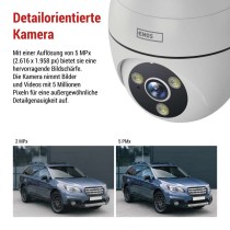 GoSmart Rotierende Outdoor IP Kamera mit WiFi IP-800 WASP, weiß