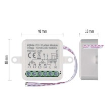 GoSmart Moduł rolety IP-2122CZ, ZigBee, 2-kanałowy