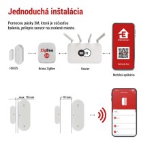 GoSmart bezdrôtový snímač dverí IP-2011Z, ZigBee