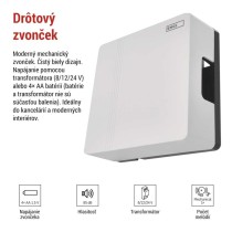 Drôtový zvonček P57101