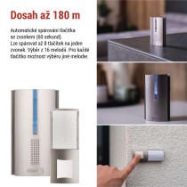 Domovní bezdrátový zvonek P5763N na 3× AA, s možností prodloužení signálu