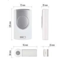 Dzwonek bezprzewodowy do drzwi P5723, 3x AA