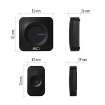 Vezeték nélküli csengő P5730, 3x AAA