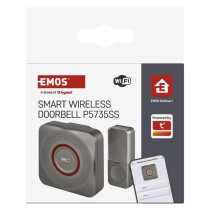GoSmart Dzwonek bezprzewodowy z WiFi, srebrny