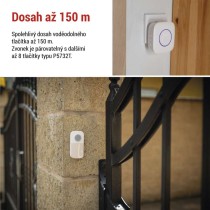 Domovní bezdrátový zvonek P5737 do zásuvky