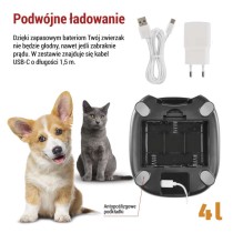 GoSmart Karmidło PET CARE, 4 l, czarne, Wi-Fi
