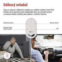 GoSmart alarm IP‑126L GUARDIAN s pohybovým čidlem, 6× dveřní/okenní senzor, WiFi