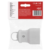 SCHUKO Steckdose, gerade, weiß