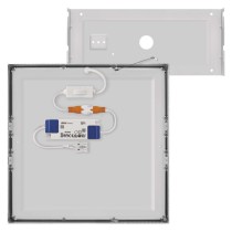 LED-Anbauleuchte NEXXO, quadratisch, silber, 28,5W, mit Change CCT