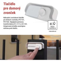 Náhradné tlačidlo k drôtovým zvončekom P57101, P57102