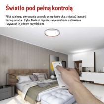 Oprawa LED nawierzchniowa ILVI, okrągła, 45 W, z funkcją ściemniania i zmianą temperatury