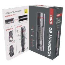 CREE LED kovové svietidlo Ultibright 60, 170lm, 1xAA